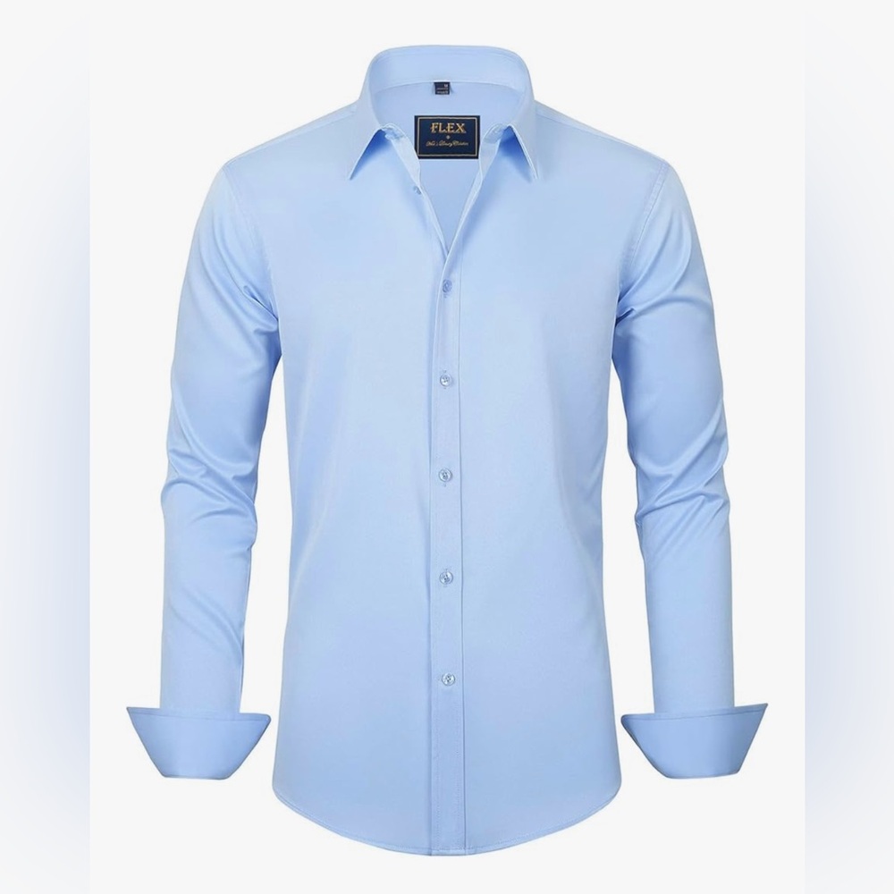 Men's Light Blue Dress Shirt Size XL